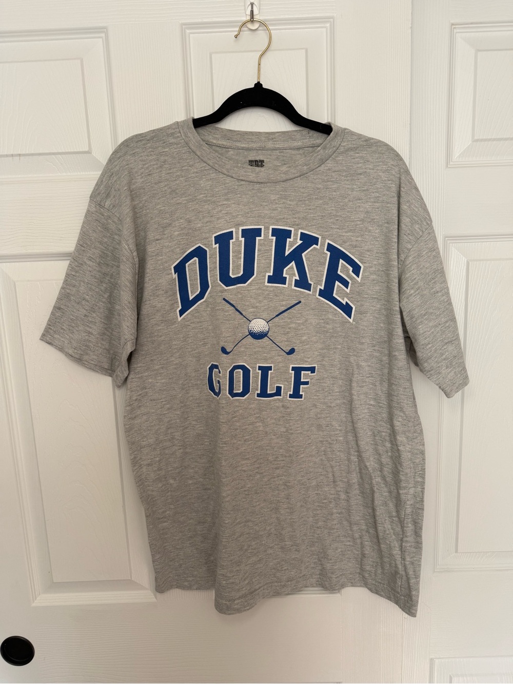 Duke Golf Gray Short Sleeve Crewneck Tee